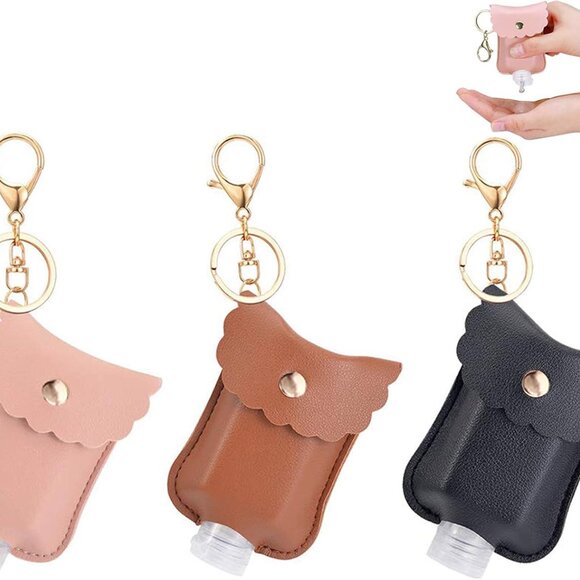 Hand Sanitizer Holder, 3 Pack Mini Hand Sanitizer Bulk Holder, Portable Squeeze - Picture 1 of 7